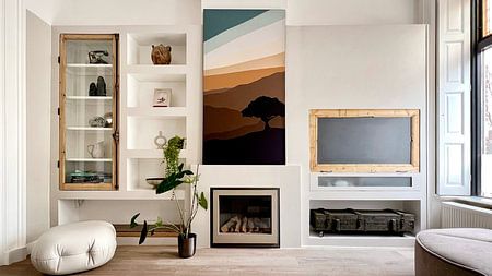 Uitzicht tijdens zonsondergang