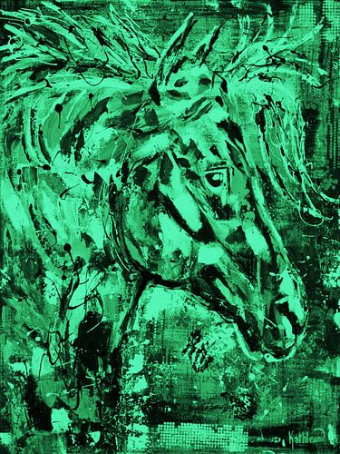 Modern groen Spirit paard