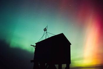 Noorderlicht bij het Drenkelinghuisje