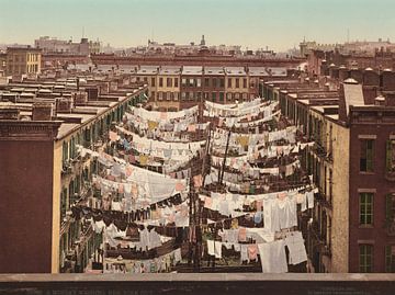 Montag, Wäschetag, New York City, 1900 von Atelier Liesjes
