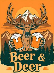Bière et cerf