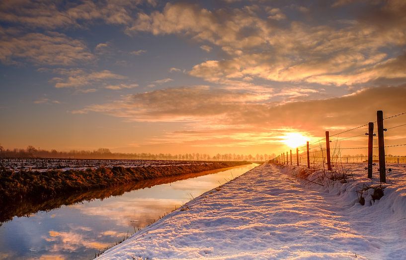 Zonsopkomst in Achterhoek von Edward Sarkisian