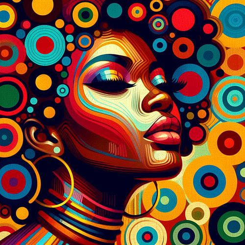 African woman retro look II