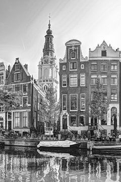 Zuiderkerk Amsterdam Niederlande Schwarz und Weiß
