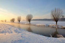 Picturesque winter landscape in the Netherlands by Ruud Morijn