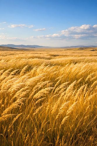 Golden Field Beneath the Open Sky
