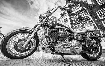 Custom "Motor" in Utrecht (Zwart-wit)
