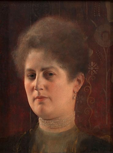 Gustav Klimt - Portret van een onbekende vrouw (Mrs Heymann) (1884-1904)