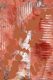 Leaves. Modern abstract botanical art in bright pastel colors no. 9 by Dina Dankers