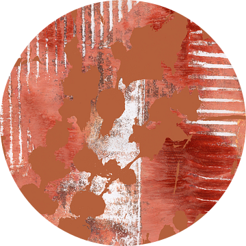 Bladeren. Moderne abstracte botanische kunst in heldere pastelkleuren nr. 9 van Dina Dankers