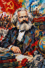 Portretschilderij van Karl Marx – Filosofie, socialisme en revolutie