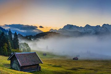 Sunrise at Lake Gerold by Walter G. Allgöwer