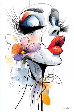 kunstachtige en grappige whimsical karikatuur van Gelissen Artworks