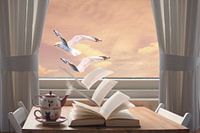 Image manipulation from Book to Bird - The Power of Fantasy and Imagination