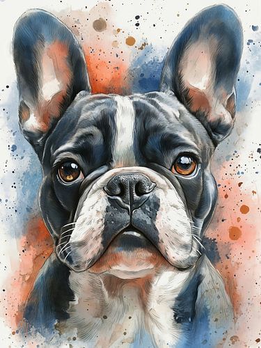Bouledogue français art canin #chien
