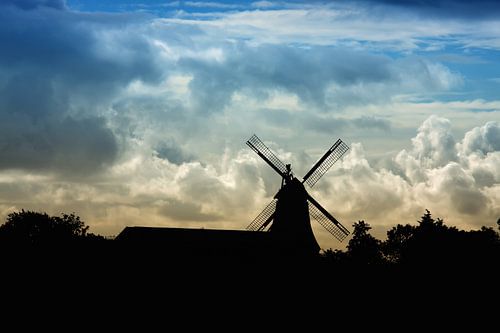Hollandse landschap met molen sur Jan Brons