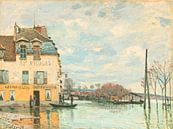 Overstroming in Port-Marly, Alfred Sisley van Meesterlijcke Meesters thumbnail