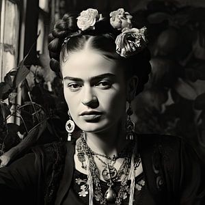 Frida Poster Noir et Blanc
