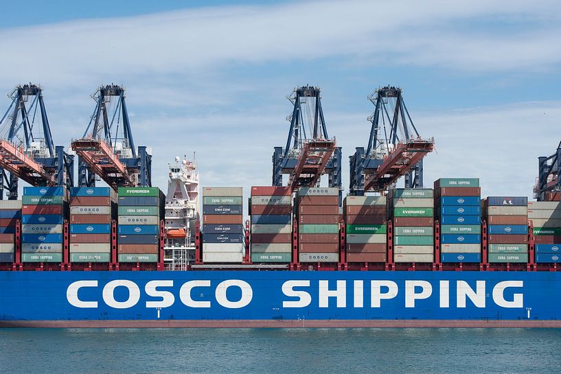 COSCO SHIPPING SCORPIOOne Minato kobe container schip in de  haven van Rotterdam van Elles Rijsdijk