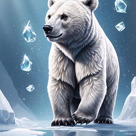 Polar Bear Angel King / Polar Bear Angel Queen by Liona Toussaint