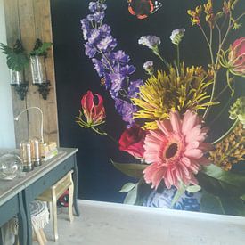 Customer photo: Royal Flora by Fine Art Flower - Artist Sander van Laar, as wallpaper