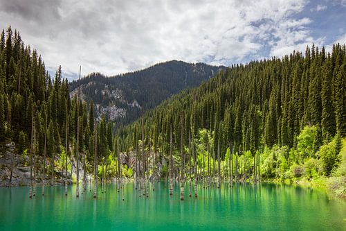 Kaindy Lake, Kazakhstan – the sunken forest of the Tian Shan