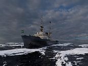 Seeschlepper das Zwarte Zee von Rene van Dam Miniaturansicht