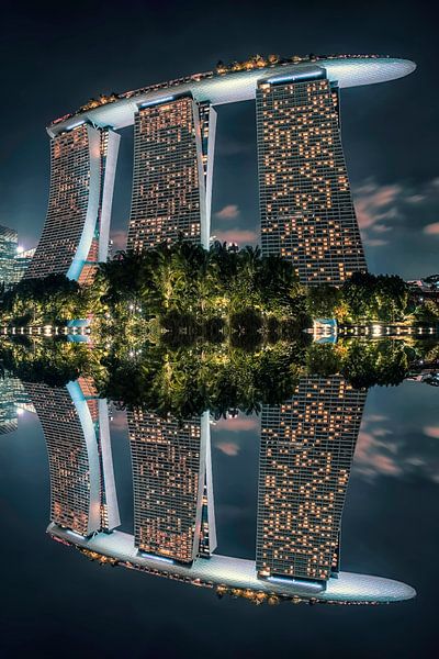 Marina Bay sands Reflexion von Manjik Pictures