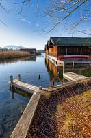 Boathouses at the Staffelsee