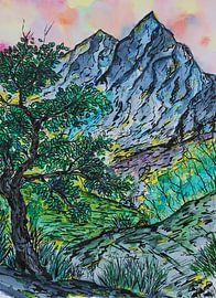 Montagnes d'été sur Sebastian Grafmann