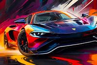 Ferrari Colour Drawing