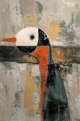 Vogeltje Modern | Schilderij