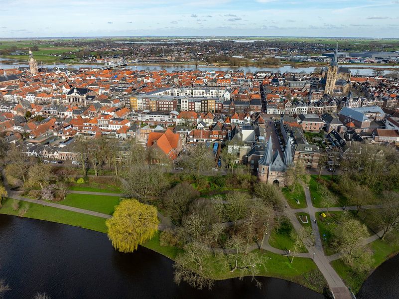 Kampen from the air by Evert Jan Kip