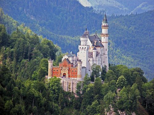 Neuschwanstein from above by Ben Hoftijzer