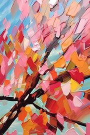 Minimalist tree in black and white by Art & Soul Creations