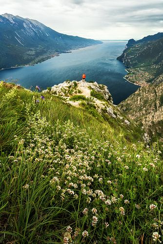 Punta Larici am Gardasee mit Limone sul garda in Italien