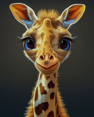 Cute baby giraffe