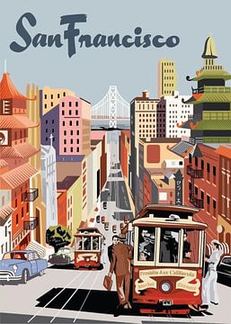 Golden Gate City Nostalgie van Hazen Rocky