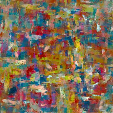 Kleurrijke menigte - abstract 3 van Western Exposure