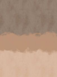Peinture abstraite minimaliste moderne aux tons chauds sur Dina Dankers