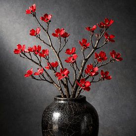 Cornouiller en raku — Feu et feu sur BS