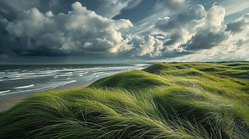 Strandwandeling in de Hamptons van fernlichtsicht