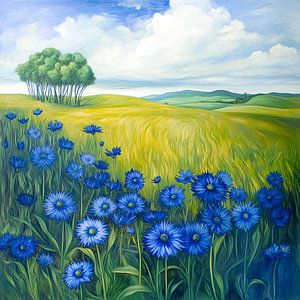 Kornblumenblau