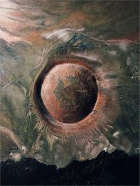 Vulkanischer Krater Lanzarote Luftaufnahme von Dave Adriaanse - Photography