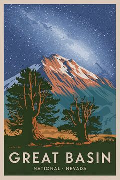 Groot bekken, Nevada van Poster Art Shop