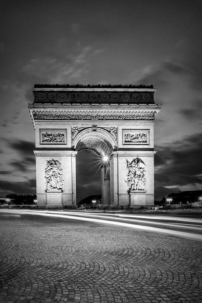 PARIS Triumphbogen | Monochrom von Melanie Viola