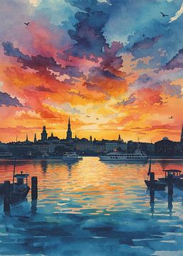 Front de mer de Stockholm sur Muhammad Ardian