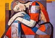 Woman with Red by ARTEO Paintings thumbnail