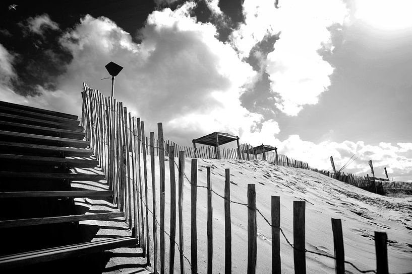 Dunes, Dutch coast (black and white) by Rob Blok