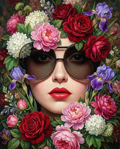 Woman in Summer with Sunglasses